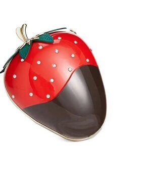 Kate Spade Chocolate Strawberry Shaped Handbag, missing chain.